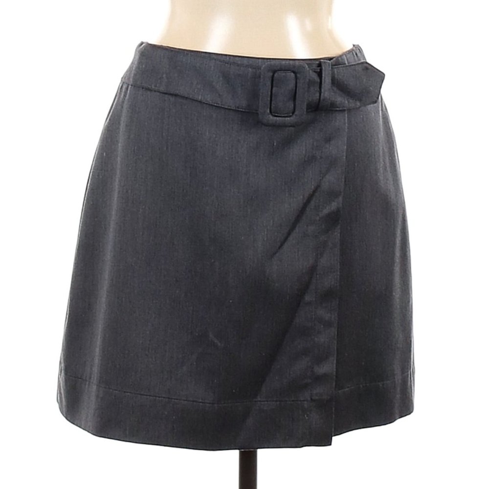 Banana Republic Gray Casual Skirt with Belt - Size 8